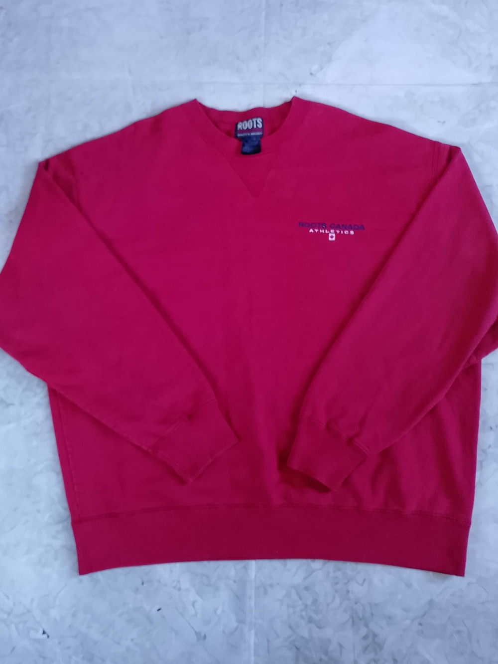 Vintage Roots Athletics Red Crewneck Sweatshirt